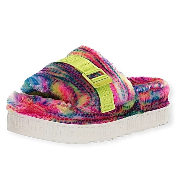 UGG Shoes - UGG FLUFFITA PIXELATE Slippers New!